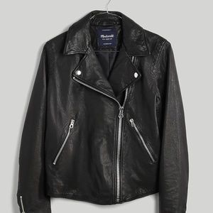 Washed Leather Motorcycle Jacket